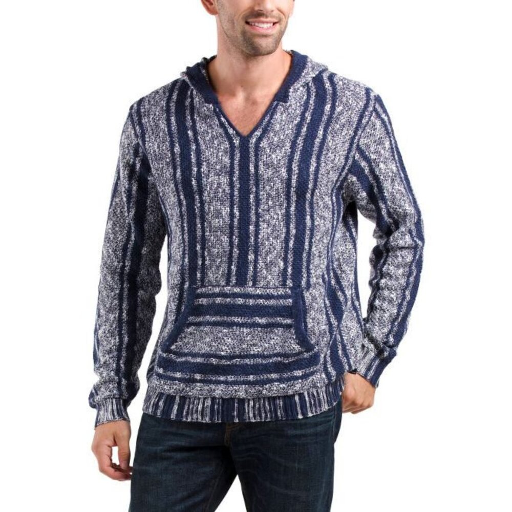 LUCKY BRAND Men’s Large Baja Long Sleeve Pull Over Hoodie